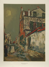 After Maurice Utrillo, Walled Street, Screenprint Poster