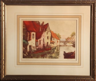 After Pierre Chatillon, Virilles Maisons #53, Offset Lithograph