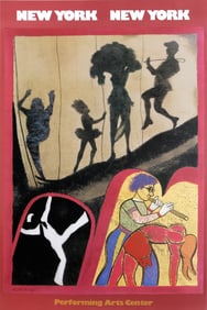 R.B. Kitaj, New York - Performing Arts Center, Poster