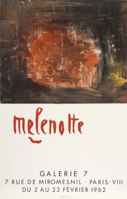 Melenolte, Exhibition at Galerie 7, Lithograph Poster