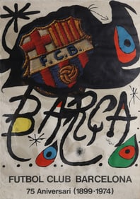 Joan Miro, Futbol Club Barcelona, Lithograph Poster