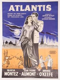 K. Wenzel, Atlantis, Movie Poster mounted to Canvas