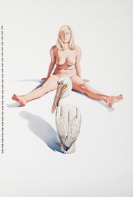 Mel Ramos, Leta and White Pelican, Poster