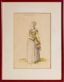 After Albrecht Durer, Nuremberg Woman in a House Dress, Offset Lithograph