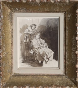 After Rembrandt van Rijn, Toilette of Saskie, Offset Lithograph