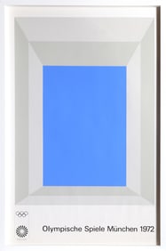 Josef Albers, Olympische Spielen Muenchen, Screenprint Poster