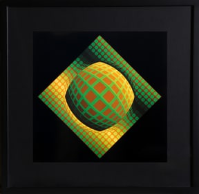 Victor Vasarely, Vega Zett OI, Offset Lithograph