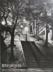 Rene Jacques, Escalier a Montmartre II, 1950, Poster