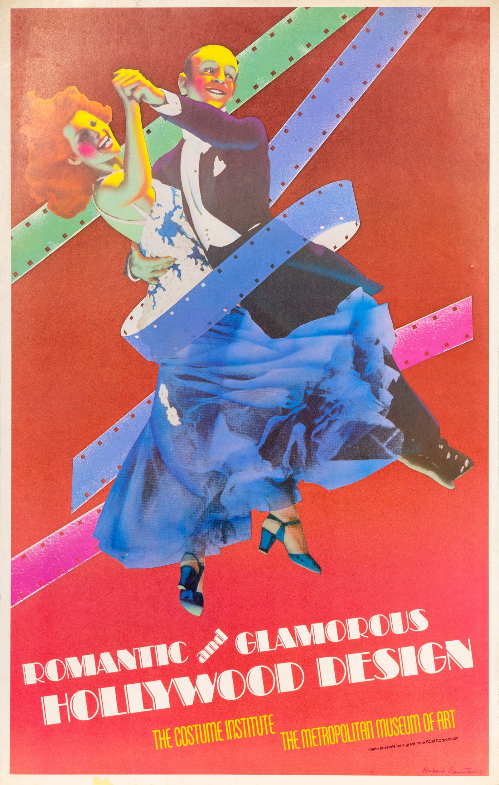 Richard Bernstein, Romantic and Glamorous Hollywood Design - Metropolitan Museum, Poster: Artist: Richard Bernstein, American (1939 - 2002) Title: Romantic and Glamorous Hollywood Design - Metropolitan Museum Year: 1974 Medium: Poster Size: 37 x 24 in. (93.98 x 60.96 cm) Description: Compr