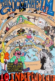 Red Grooms, Guggenheim, Lithograph Poster