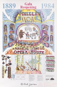 Red Grooms, Aspen Opera House Poster, Poster