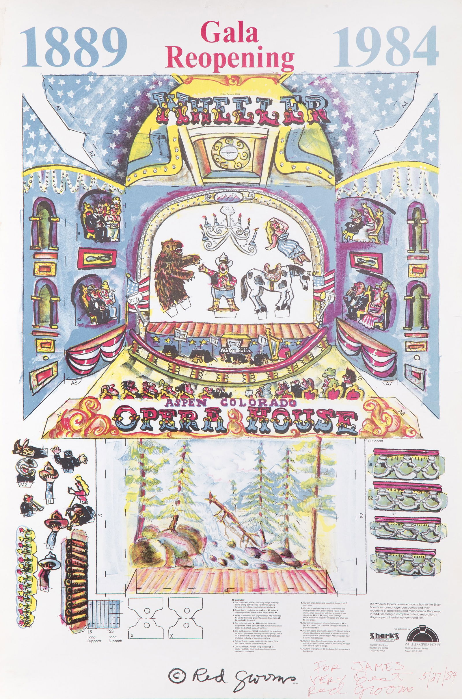 Red Grooms, Aspen Opera House Poster, Poster (1 of 6)