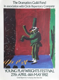 David Hockney, Young Playwrights Festival, Poster