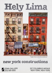 Hely Lima, Exhibition Poster: New York Constructions, Poster