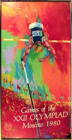 LeRoy Neiman, XXI Olympiad Moscow - 1980 (Pole Vault), Poster