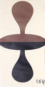 Claes Oldenburg, Double Punching Bag, Lithograph Poster