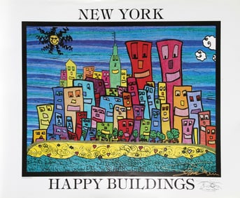 Stephan Shrem, New York Happy Buildings, Poster