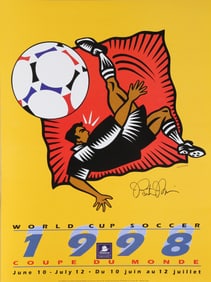 Burton Morris, World Cup, Poster