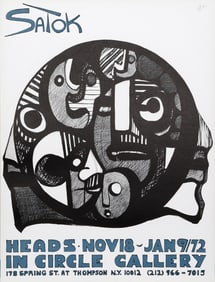 Ronald Satok, Heads, Lithograph
