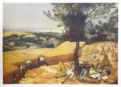 Pieter Bruegel, The Harvesters, Collotype Poster