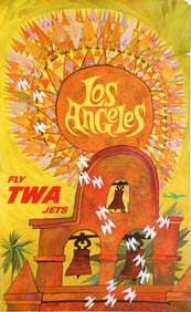 David Klein, Los Angeles - Fly TWA Jets, Poster