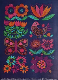 Charlotte Patera, Nut Tree - Stitching Exhibition, Poster