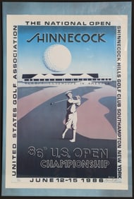 Byron Hall, Shinnecock Open 1986, Poster