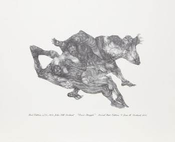 John Silk Deckard, Power Struggle, Offset Lithograph