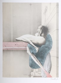 Paul Wunderlich, Woman in Corner, Offset Lithograph