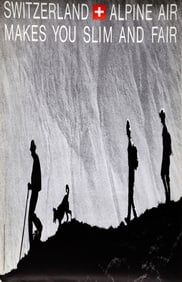 Philipp Giegel, Switzerland Alpine Air - Makes You Slim and Fair, Poster