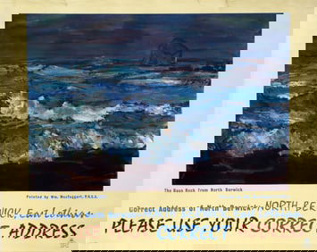 William MacTaggart, GPO - North Berwick, East Lothian - Correct Address, Poster