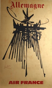 Georges Mathieu, Allemagne, Poster mounted to Board