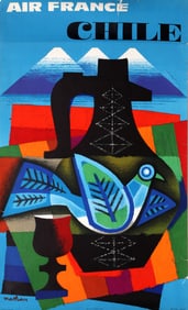 Jacques Nathan-Garamond, Air France Chile, Poster