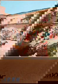 M. Pakzad, Iran - Fars Province Folk Dancing, Travel Poster