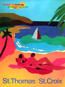 Travel Poster, American Airlines - St. Thomas / St. Croix, Poster