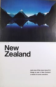 Travel Poster, New Zealand - Scenic Wonders, Poster