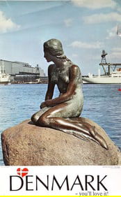 Travel Poster, Denmark - You'll Love It (Little Mermaid), Poster