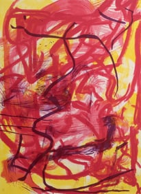 Dana Gordon, Abstract Composition III, Lithograph