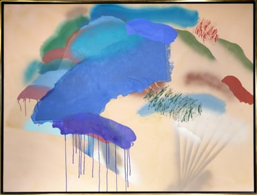 Catharine Warren, Untitled - Abstracted Landscape, Mixed Media Collage on Canvas