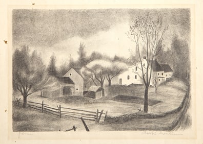Austin Merrill Mecklem, Farm, Lithograph