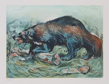 Everett E. Hibbard, Wolverine, Lithograph