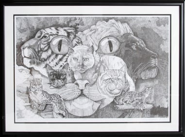 Diego Urena, Predacious, Lithograph