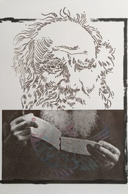 Komar and Melamid, Peace I, Monoprint Screenprint with hand coloring