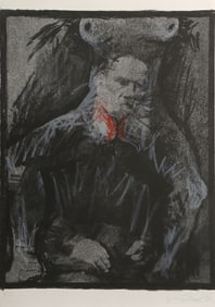 Komar and Melamid, Peace II, Monoprint Screenprint with hand coloring