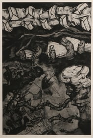 Charlie Hewitt, Heartland I, Etching