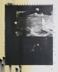 Ron Baird, Standing up for the people II, Monoprint screenprint with hand coloring