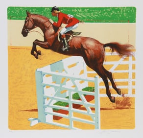 Jim Jonson, Over The Jump, Lithograph
