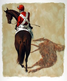 Henry Koehler, Red Jockey Below, Lithograph