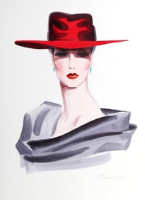 Erik Freyman, Headshot 2, Watercolor on paper