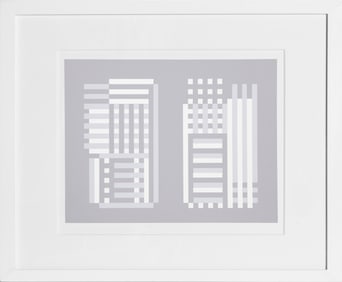 Josef Albers, Bowers (Lauben) - P2, F12, I1, Screenprint on Mohawk Superfine Bristol paper